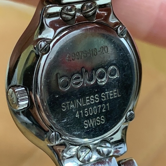 Ebel Beluga Diamond Quartz 26mm Steel .70 CW Glossy Stainless Steel Watch +Case - Picture 11 of 17